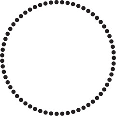 Dots in circle form. Design elements