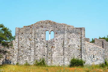 Old Roman antique site Fulfinium Mirine near Omisalj, Krk island, Croatia