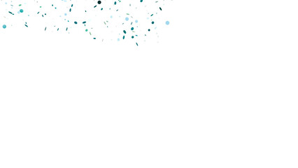 Colorful Paper Confetti , Isolated on White Background. 3d Render Transparent Confetti.	