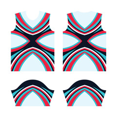 T-shirt sport, sublimation jersey design, template with geometric line background
