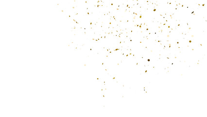 Colorful Paper Confetti , Isolated on White Background. 3d Render Transparent Confetti.	