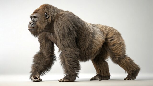 Gigantopithecus on studio background