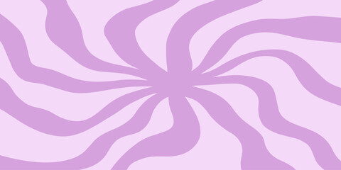 Twisted distorted retro groovy banner background