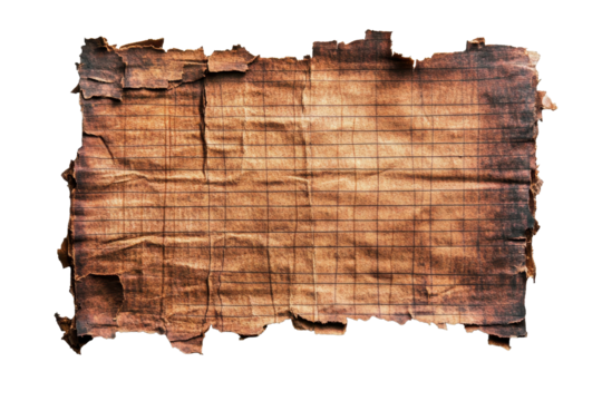 Torn vintage lined notebook paper with distress marks, showcasing aged texture and historical character from an unknown time period