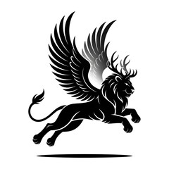 heraldic lion vector illustration