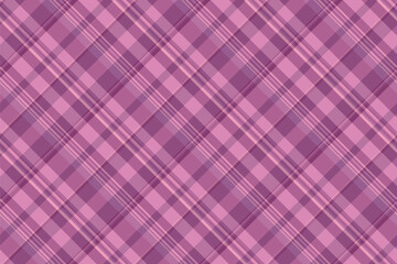Foot fabric background tartan, copy space check textile plaid. Blanket vector pattern seamless texture in pink and red colors.