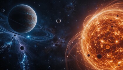 planet with space