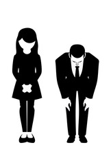 会社の社長と秘書の謝罪