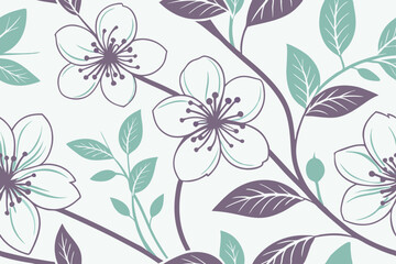 Obraz premium seamless floral background