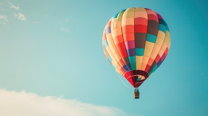 Dreamy Candy-Colored Hot Air Balloon: A Whimsical Soar Through Pastel Skies & Sugar-Coated Dreams — Embrace a Magical Flight Over Rainbow-Hued Landscapes, Where Fluffy Clouds Meet Swirling Cotton Cand
