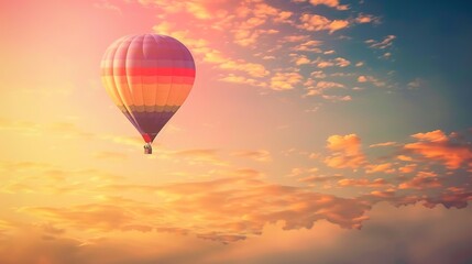 Dreamy Candy-Colored Hot Air Balloon: A Whimsical Soar Through Pastel Skies & Sugar-Coated Dreams — Embrace a Magical Flight Over Rainbow-Hued Landscapes, Where Fluffy Clouds Meet Swirling Cotton Cand
