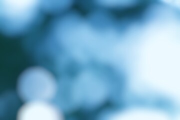 Abstract aquatic dreamscape with cyan and teal gradient lights
