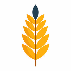 Fototapeta premium Grain Vector Art | Generative AI Linocut Silhouette Design for Agriculture & Food