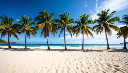 palm trees on the beach