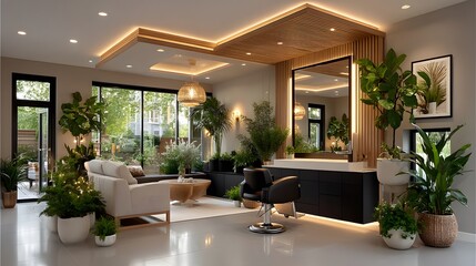 Sleek bathroom design with black stone steps high resolution picture