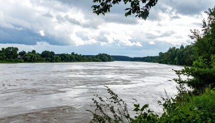 増水した川/洪水４