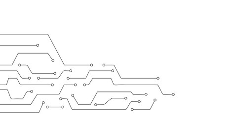 Abstract technology background with circuit board. Microelectronics circuits board semiconductor. Circuit board electronics digital technology.