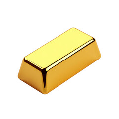 gold bar isolated on white background