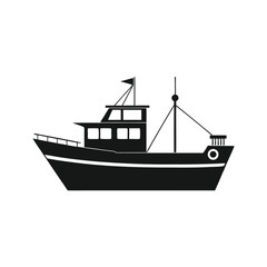 fishing boat silhouette