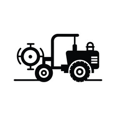 tractor vector illustration transparent background 