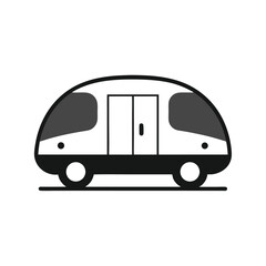 vector delivery van vector illustration transparent background 