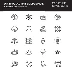 AI and tech Icons pack