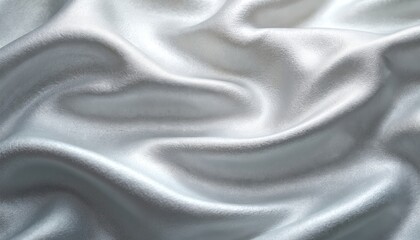 Obraz premium Silver metallic grainy texture background. Abstract silver wave cloth background for design, website, art project. Premium shiny luxury silk wavy background. Glamour, elegance, high fashion, jewelry