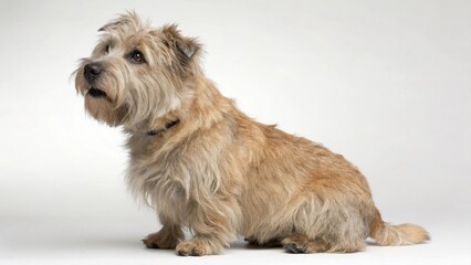 Glen Of Imaal Terrier on studio background