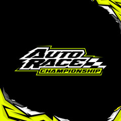 auto race motorcycle and car stickers racing gradient graphic design