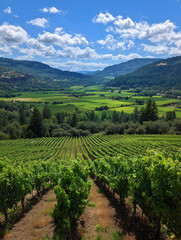 Fototapeta premium vineyard in france
