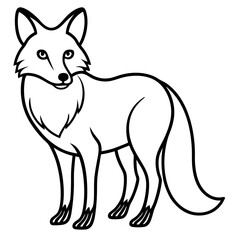 FoxForm line art vector 