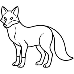 FoxForm line art vector 