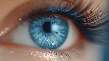 close up of eye