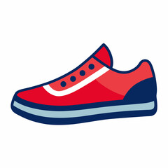 White Background Shoe Vector
