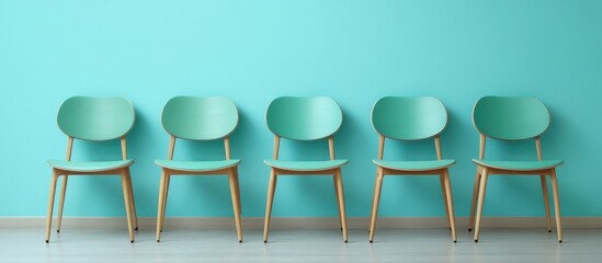 A tranquil atmosphere of unoccupied seats in a medical waiting room