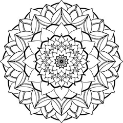 Ornamental mandala vector