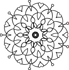 Ornamental mandala pattern