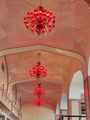interior of a palace corridor