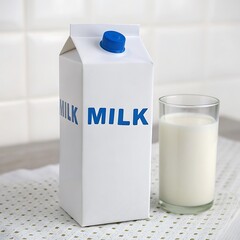 milk carton isolated on transparent background