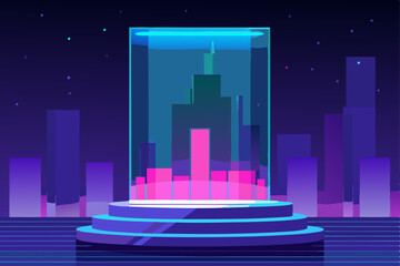 Fototapeta premium abstract city skyline