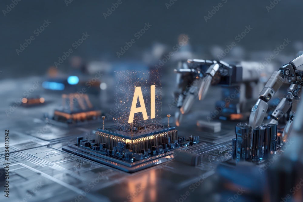 Poster high-tech business insights generated through ai tools and advanced statistical analysis for precisi