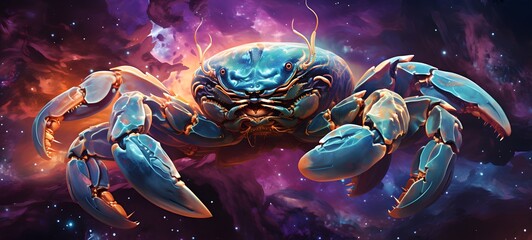 galaxy version of scorpion monster World, ai generative