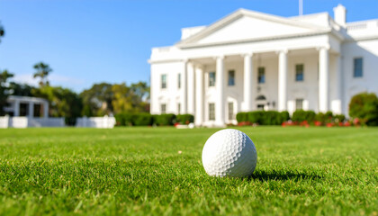 Golf Ball on the White House Lawn