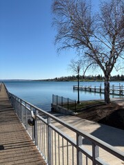 Fototapeta premium pier on the lake