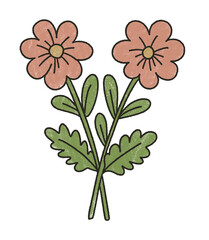 vector illustration of a flower