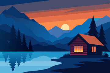 house in the mountains
