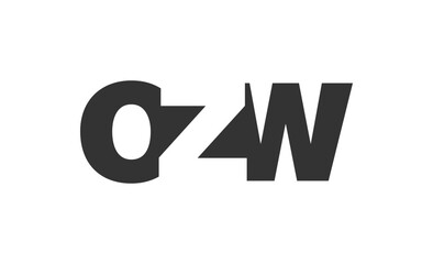 OZW logo design. Initial letter O Z W bold font style for tech startups, consulting, corporate branding. Creative company name, headlines typography identity, trendy logotype.