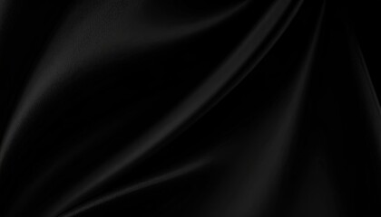 Elegant Black Silk Texture for Minimalist Design