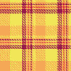 Vibrant yellow and orange plaid pattern.  A cheerful, seamless textile design perfect for fashion, home decor, or website backgrounds.  Warm, optimistic aesthetic evokes feelings of joy and energy.