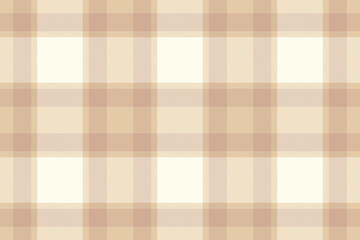 Subtle cream and beige plaid pattern.  Elegant, versatile texture ideal for website backgrounds, textile design, or packaging.  Creates a calm, sophisticated aesthetic.